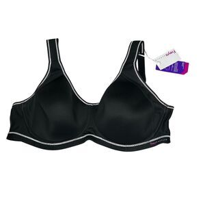 New Freya black white max support sports bra 38DD